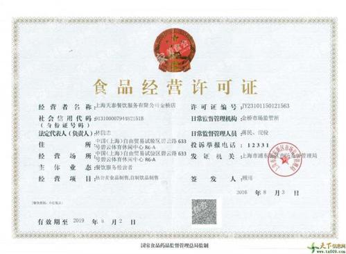 山西上海怎么办食品流通许可证